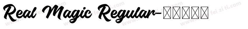 Real Magic Regular字体转换